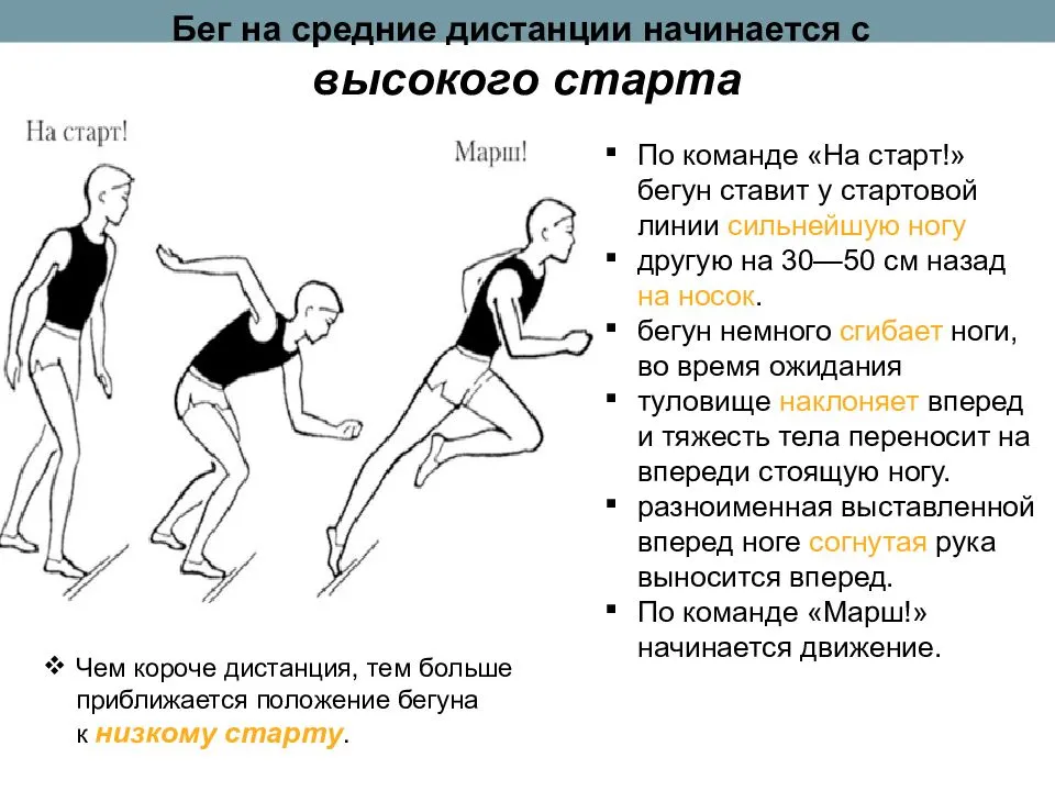 Обучение бегу на короткие дистанции, методика и правильная техника от старта до финиша