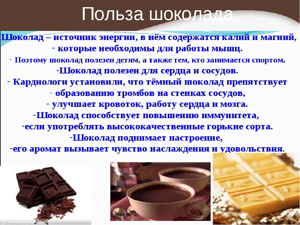 Так ли вреден шоколад?