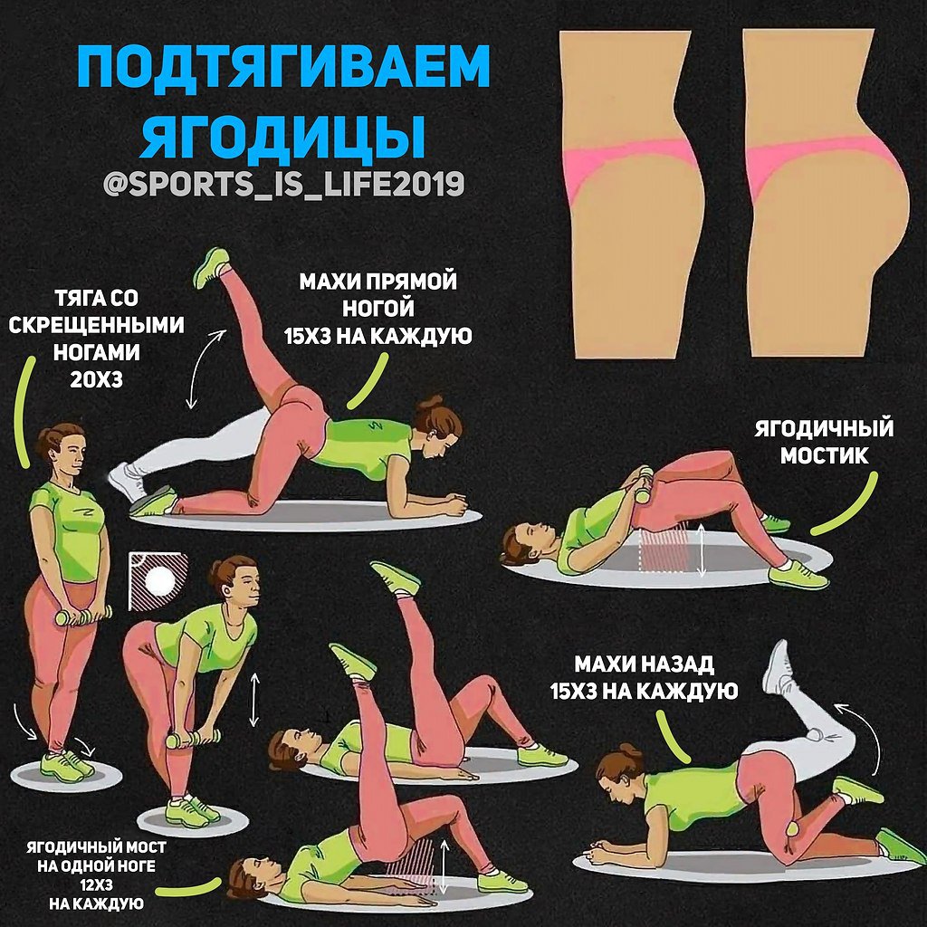 Как накачать попу в домашних условиях за 1 неделю девушке: 10 лучших упражнений