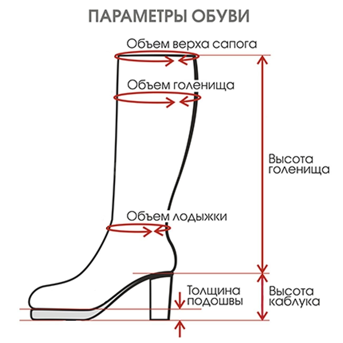 Лайфхак для тех, кто хочет измерить размер голенища сапога самостоятельно