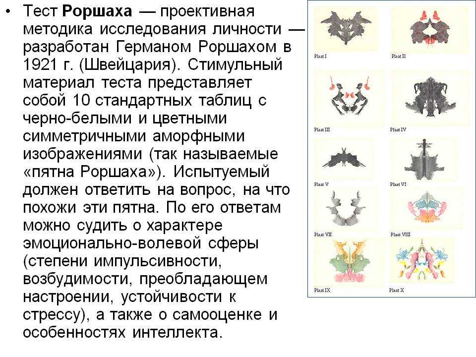 Тест на шизофрению по картинкам