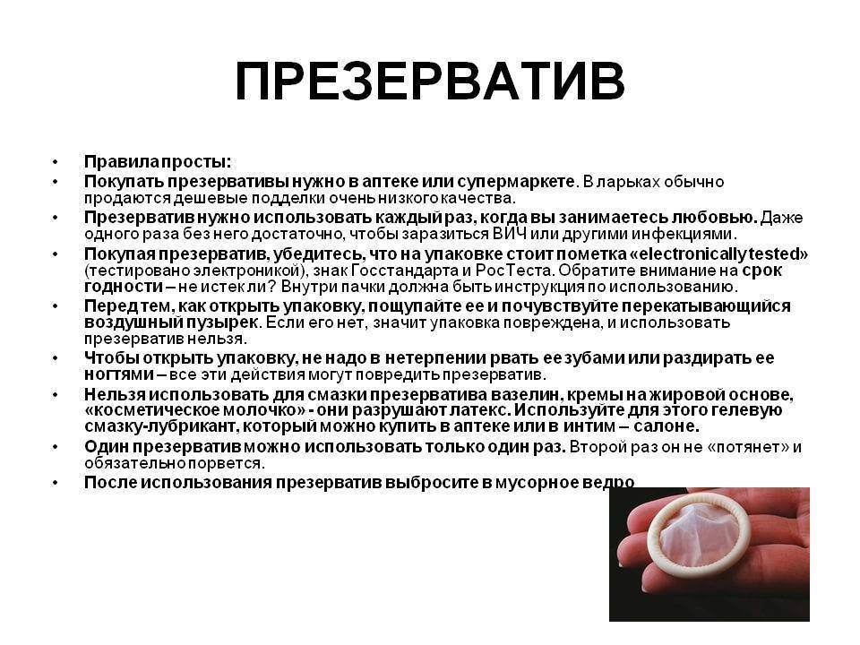 Как использовать презерватив: распространенные ошибки