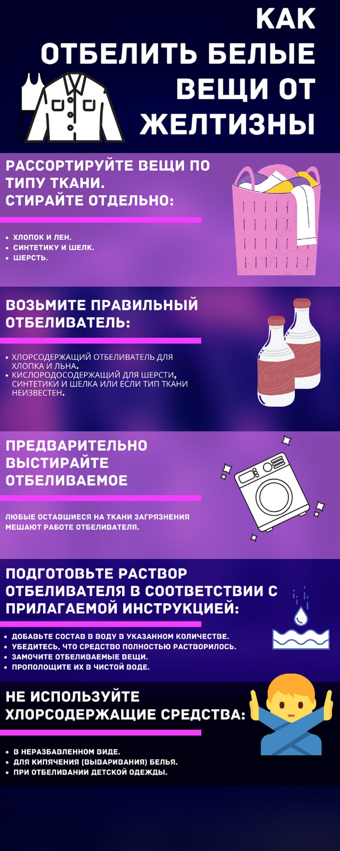 Как отбелить белые вещи в домашних условиях
